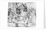 Drawing of Bridget Bishop Being Hanged for Witchcraft by Anonymous