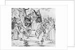 Drawing of Bridget Bishop Being Hanged for Witchcraft by Anonymous