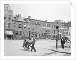 Merchant Walking Across Street by Anonymous
