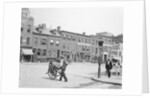 Merchant Walking Across Street by Anonymous