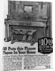 Advertisement for Player Piano by Anonymous