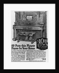 Advertisement for Player Piano by Anonymous