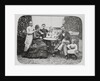 Portrait of Gustave Eiffel and Family Members on Lawn by Anonymous