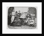 Portrait of Gustave Eiffel and Family Members on Lawn by Anonymous