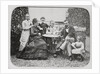 Portrait of Gustave Eiffel and Family Members on Lawn by Anonymous