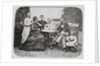 Portrait of Gustave Eiffel and Family Members on Lawn by Anonymous