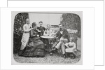 Portrait of Gustave Eiffel and Family Members on Lawn by Anonymous