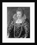 Decorative Painting of Queen Elizabeth I by Anonymous
