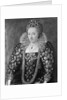 Decorative Painting of Queen Elizabeth I by Anonymous