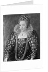 Decorative Painting of Queen Elizabeth I by Anonymous