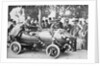 Driver Jenatzy Posing in His Electric Racing Car by Anonymous