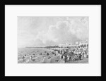 Beach Goers on Beach at French Resort by Anonymous