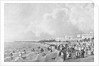 Beach Goers on Beach at French Resort by Anonymous
