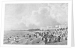 Beach Goers on Beach at French Resort by Anonymous