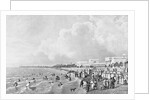 Beach Goers on Beach at French Resort by Anonymous