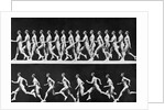 Sequential Frames of Nude Man Walking and Running by Anonymous