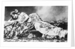 Portrait of Mata Hari Reclining on Her Side by Anonymous