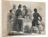 Bank Employee Distributing Bags of Money to Wealthy Client by Anonymous