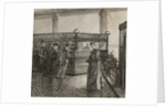 Interior of Early Bank with Customers by Anonymous
