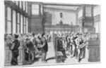 Bank Employees and Messengers at Clearing House by Anonymous
