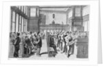 Bank Employees and Messengers at Clearing House by Anonymous