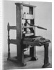 Display of the Franklin Printing Press by Anonymous