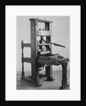 Display of the Franklin Printing Press by Anonymous