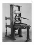 Display of the Franklin Printing Press by Anonymous