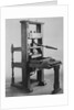 Display of the Franklin Printing Press by Anonymous