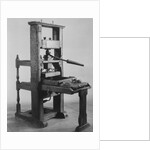Display of the Franklin Printing Press by Anonymous