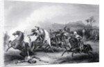 Historical Depiction of Sepoy Cavalry and British Fighting by Anonymous