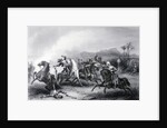 Historical Depiction of Sepoy Cavalry and British Fighting by Anonymous