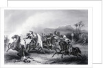 Historical Depiction of Sepoy Cavalry and British Fighting by Anonymous