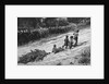 Children Bringing Home a Christmas Tree by Anonymous