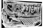 Roman Relief Sculpture with Soldiers on Boat by Corbis