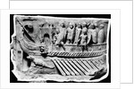 Roman Relief Sculpture with Soldiers on Boat by Anonymous