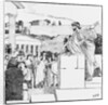 Woodcut of Demosthenes Speaking to Outdoor Assembly by Anonymous