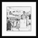 Woodcut of Demosthenes Speaking to Outdoor Assembly by Anonymous