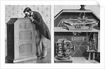Man and Depicted Machinery by Anonymous