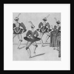 Drawing Depicting Dancing Caricatures in Costume by Anonymous