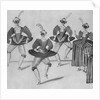 Drawing Depicting Dancing Caricatures in Costume by Anonymous