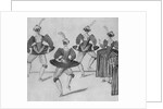 Drawing Depicting Dancing Caricatures in Costume by Anonymous