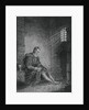 Christopher Columbus with Bowed Head in Jail Cell by Anonymous
