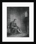 Christopher Columbus with Bowed Head in Jail Cell by Anonymous