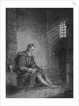 Christopher Columbus with Bowed Head in Jail Cell by Anonymous