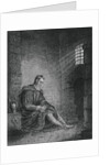 Christopher Columbus with Bowed Head in Jail Cell by Anonymous