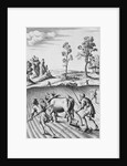 Engraving of Strip Farming by Wenceslaus Hollar