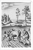 Engraving of Strip Farming by Wenceslaus Hollar