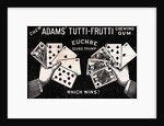 Gum Advertisement with Two Hands Holding Playing Cards by Anonymous