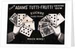Gum Advertisement with Two Hands Holding Playing Cards by Anonymous